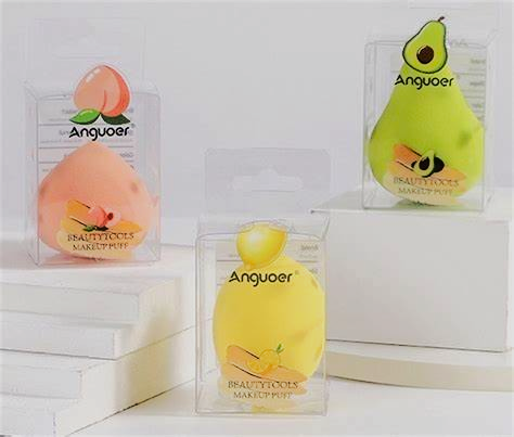 Spugnette Trucco Avocado-Pesca-Limone | Anguoer